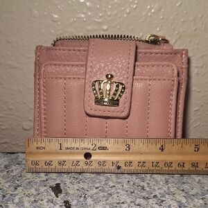 Juicy Couture Pink Wallet with Gold Accent